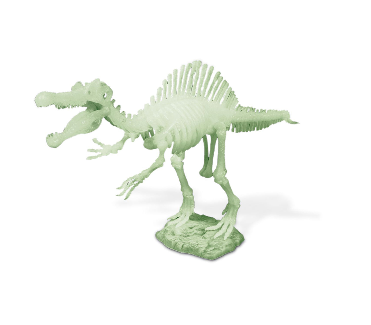 Geoworld Jurassic Night Glow-in-the-Dark Dinosaur Assembly Kit - Tyrannosaurus Rex, Velociraptor, and Spinosaurus