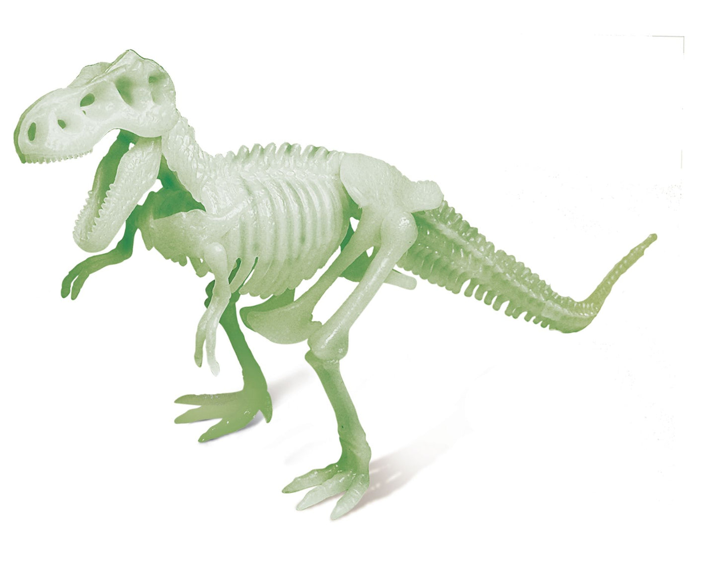 Geoworld Jurassic Night Glow-in-the-Dark Dinosaur Assembly Kit - Tyrannosaurus Rex, Velociraptor, and Spinosaurus