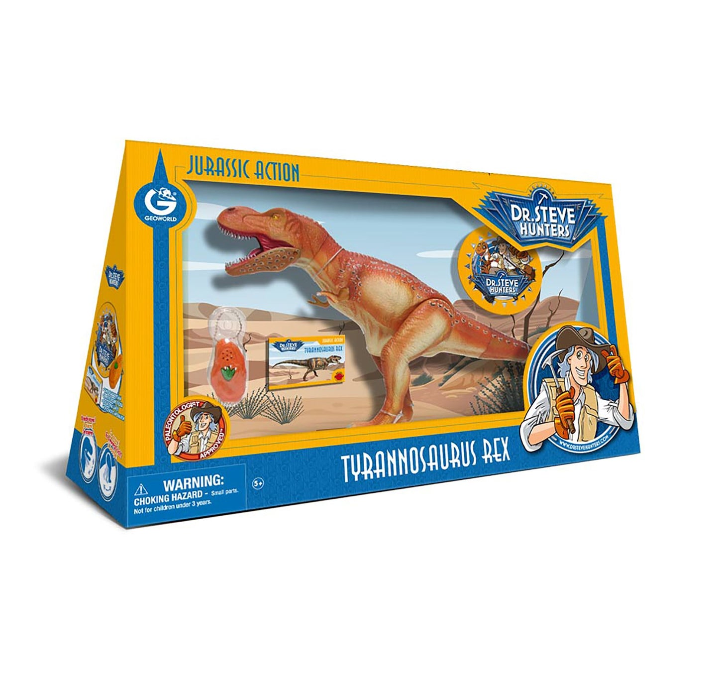 Geoworld Dr. Steve Hunters Large Jurassic Action T. Rex