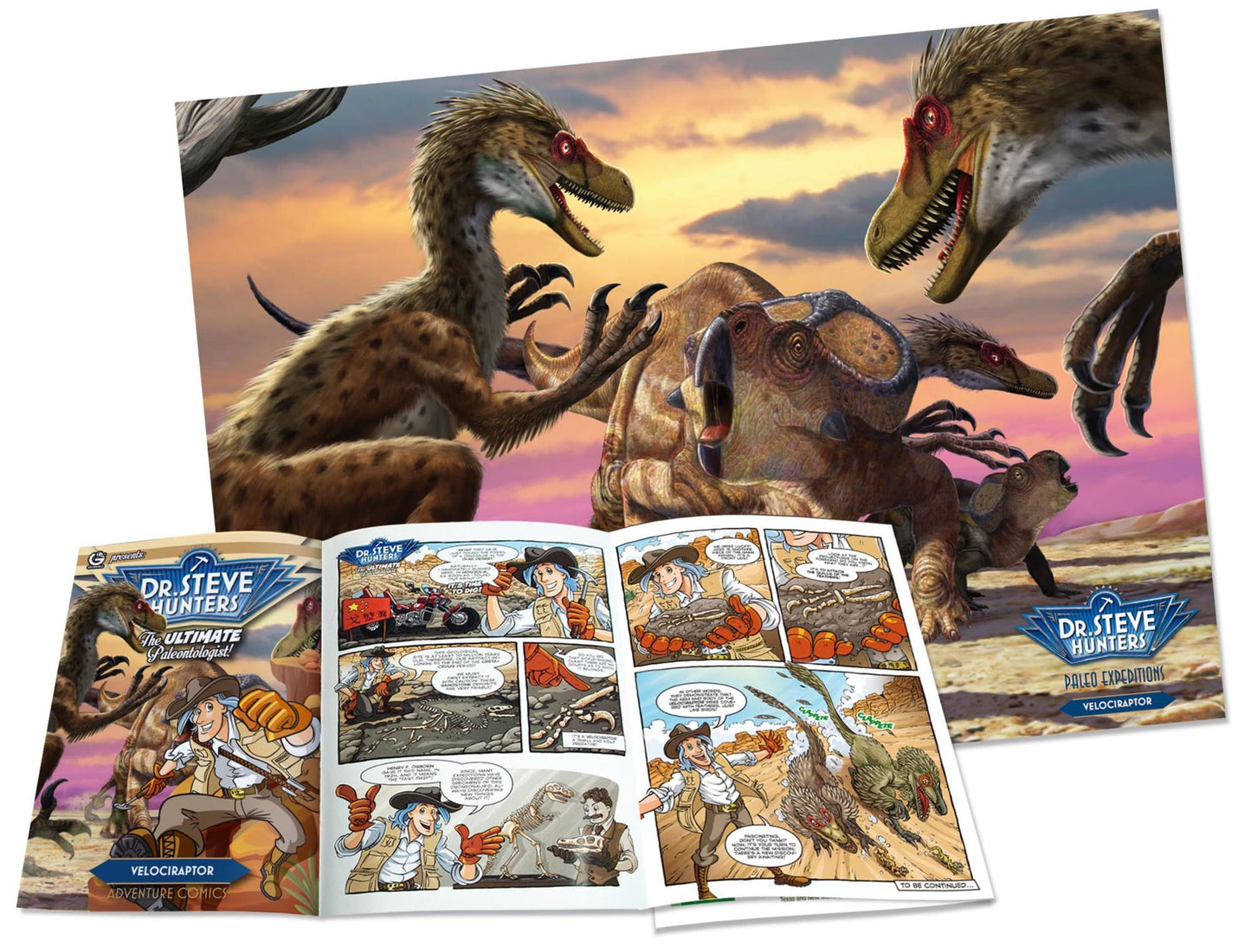 Geoworld Dr. Steve Hunters Paleo Expeditions Kit - Velociraptor