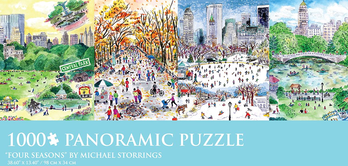 1000 Piece Panoramic Puzzle Four Seasons Michael Storrings