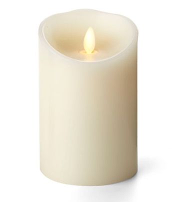 Luminara Flameless Vanilla Scented Ivory Candle- 5''