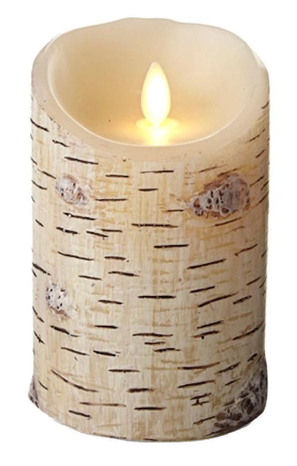 Luminara Flameless Birch Candle- 5''