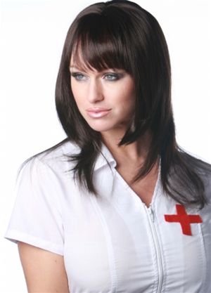 Wicked Wigs 812223010809 Women Angel Mocha - Brown Wig