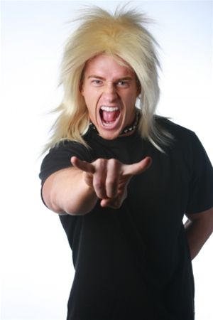 Wicked Wigs 812223011622 Men Punk - Blonde Wig