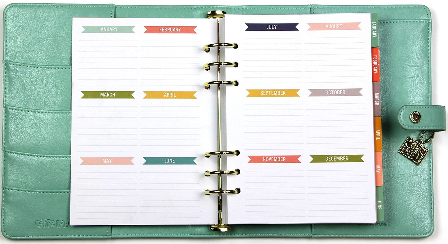 2018 Carpe Diem - Posh Robin's Egg Monthly/Weekly Planner Box Set