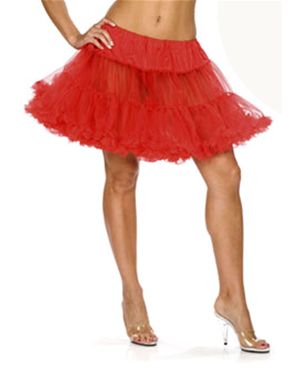 Be Wicked! Costumes BW962-WHIT Annie Layered Petticoat Size White