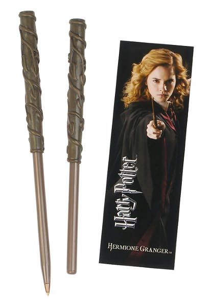 Harry Potter Wand Pen & Bookmark Set - Hermione