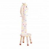 Teamson Kids Children's Animal Stool with Coat Rack (Pony)
