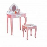 Teamson Kids Children's Vanity Table and Stool (Bouquet)