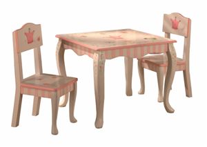 Teamson W-7395A-2 Set Of 2 Chairs - Princess And Frog Collection - Table Sold Separately