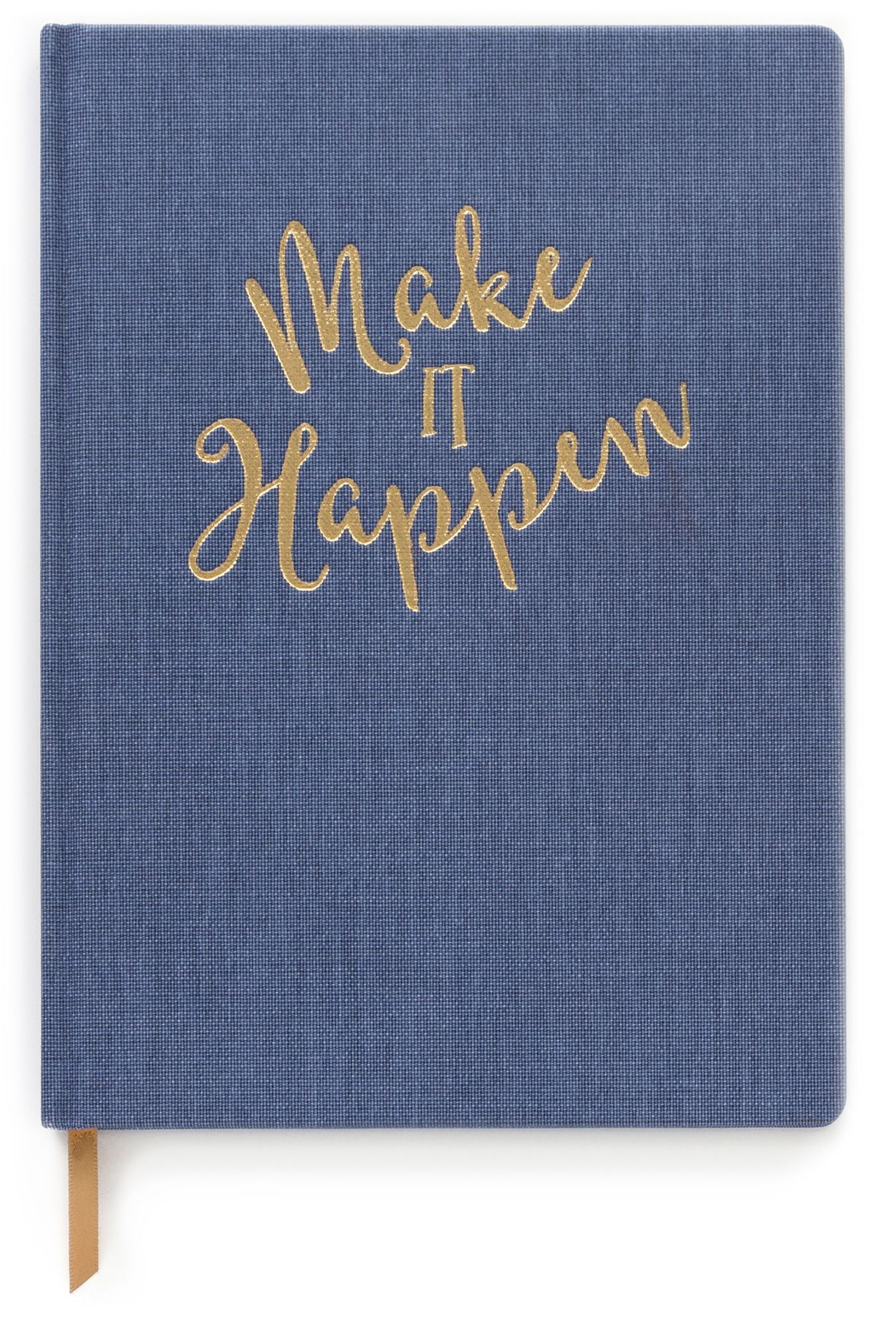 Make It Happen Book Cloth Quotes Hardcover Journal 7.5" x 10.25"