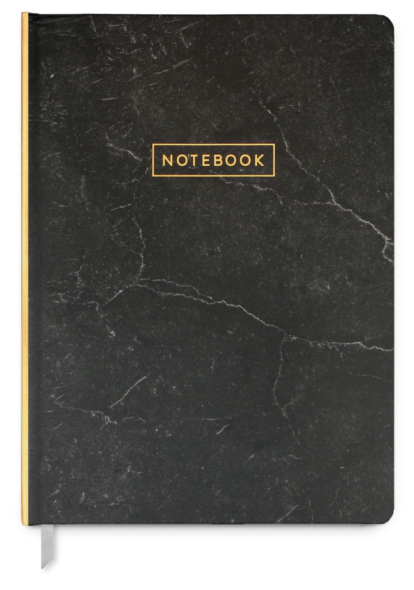 Notebook Marble Black Hardcover Journal 7.5" x 10.25"