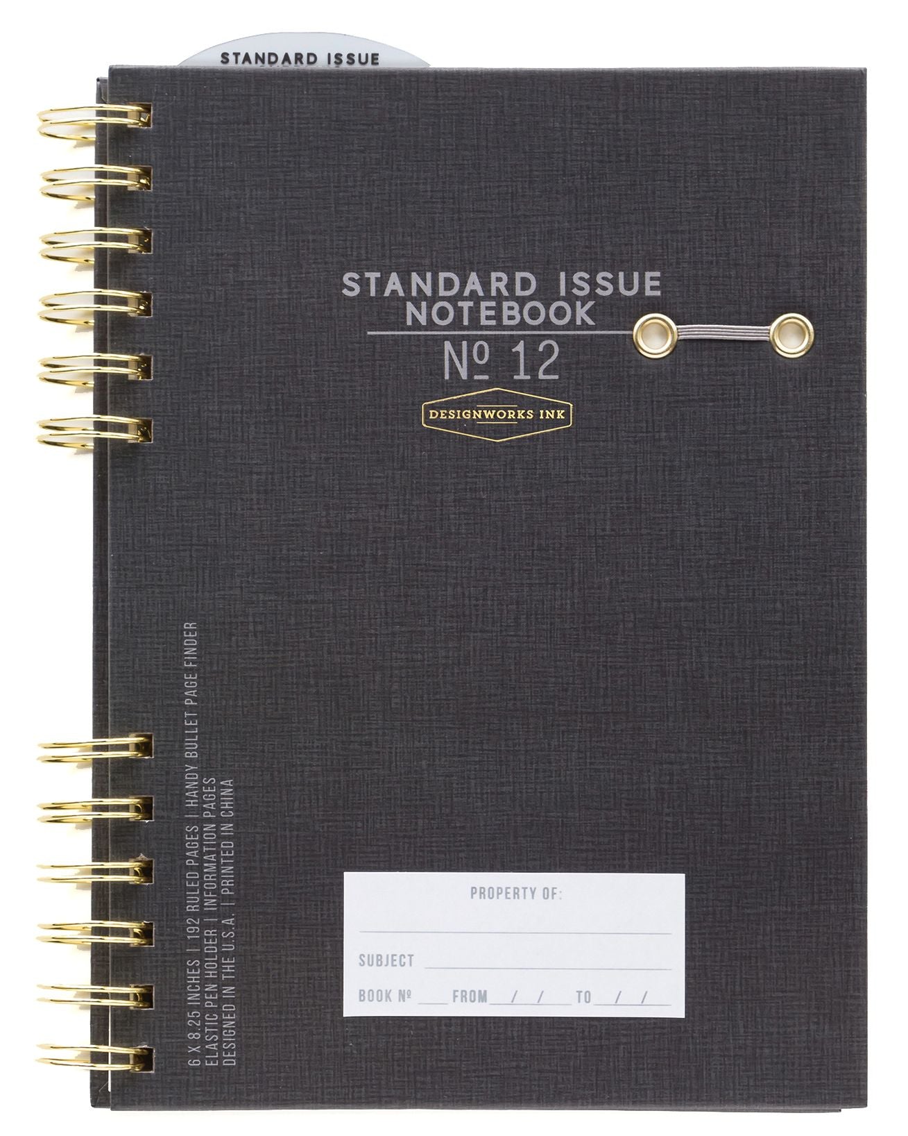Standard Issue Twin Wire Journal - Black