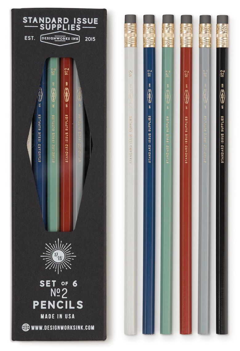 Standard Issue Pencils Boxed Set of 6