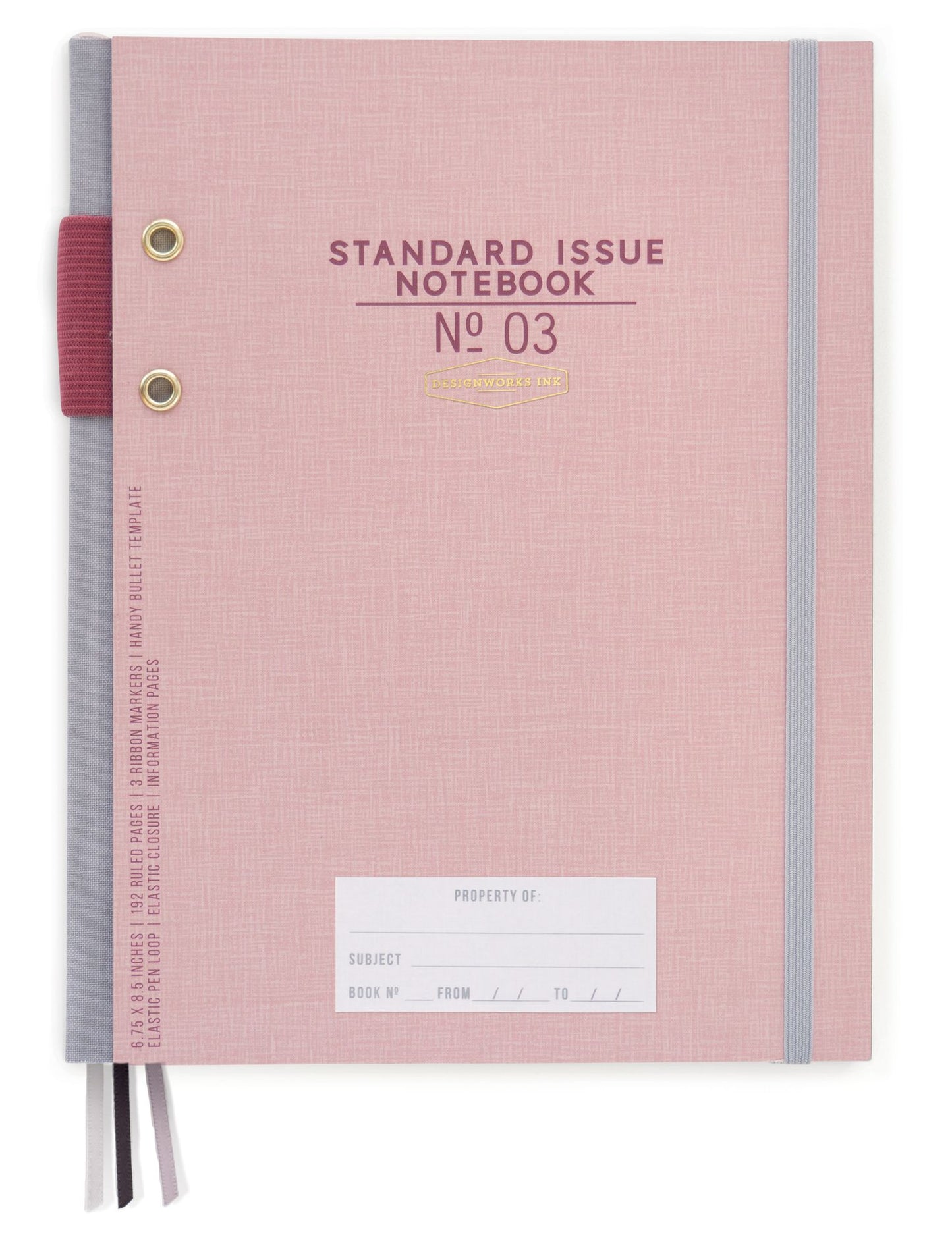 Standard Issue #3 Dusty Pink Hardcover Planner Notebook 6.75" x 8.5"