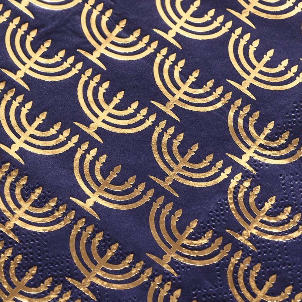 Menorah Cocktail Napkins