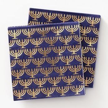Menorah Cocktail Napkins