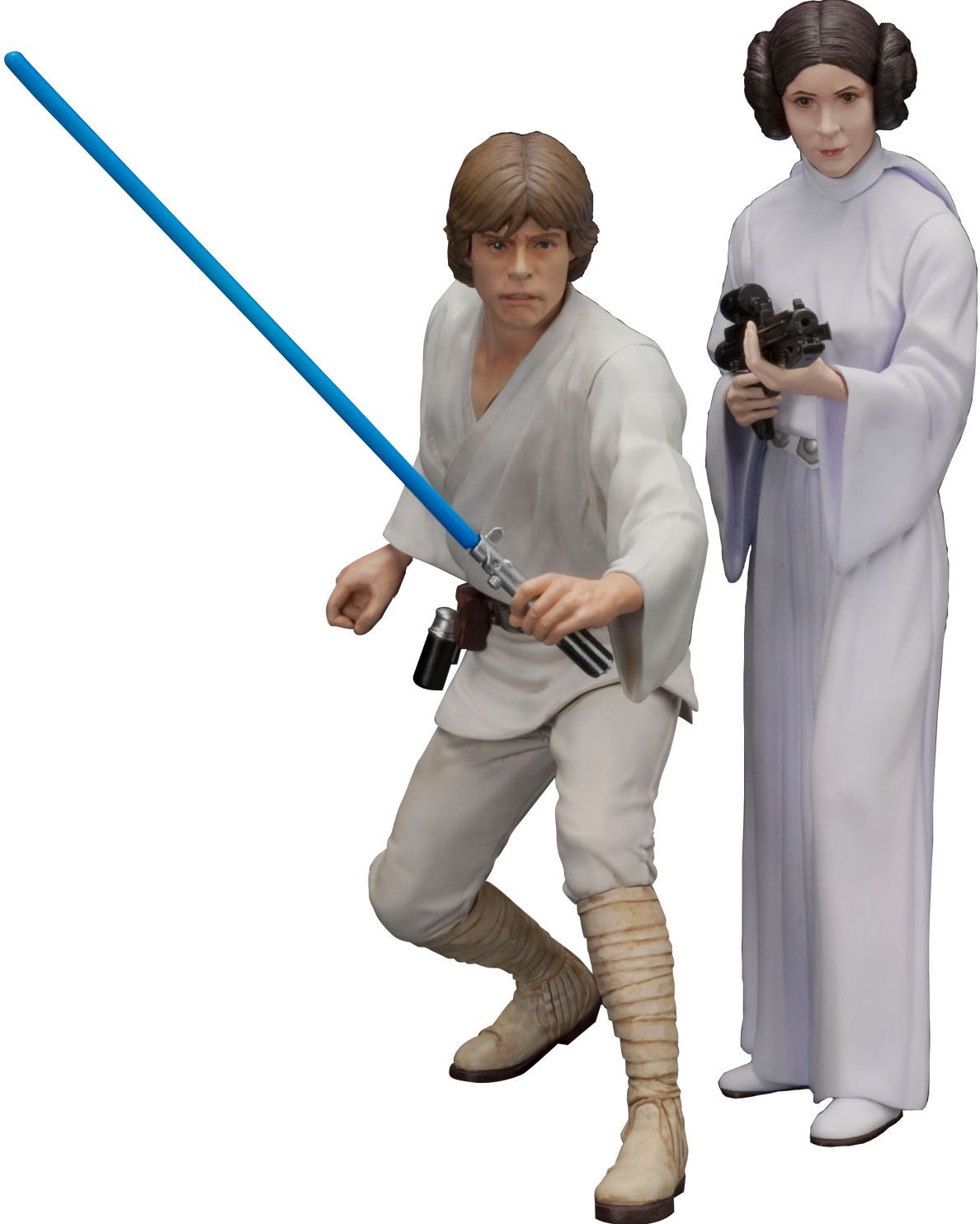 Luke & Leia 2pk ArtFX+ Statues