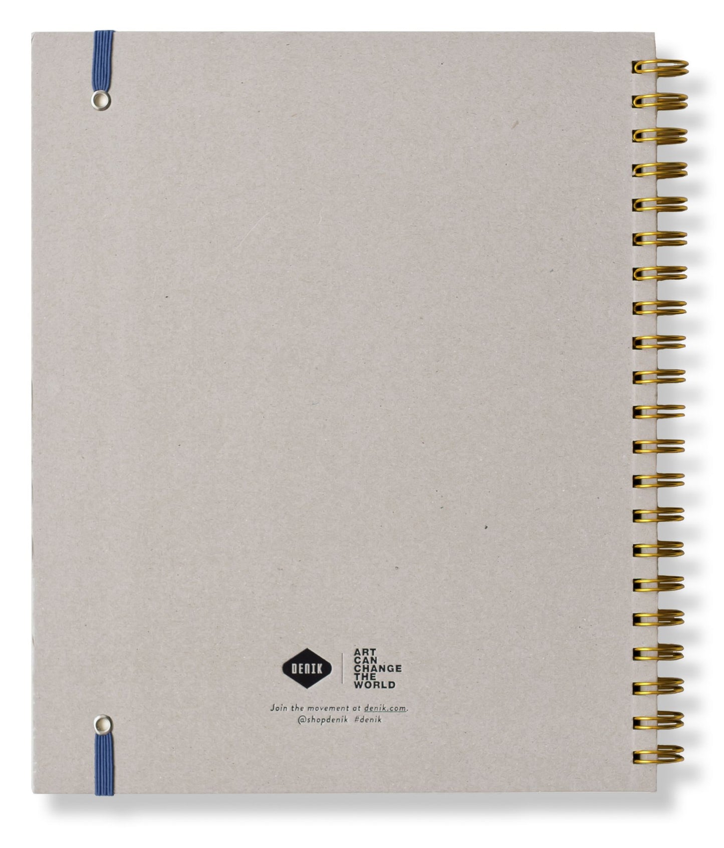 8x11 PU Leather Wire-O Sketchbook Navy 9x11 Blank