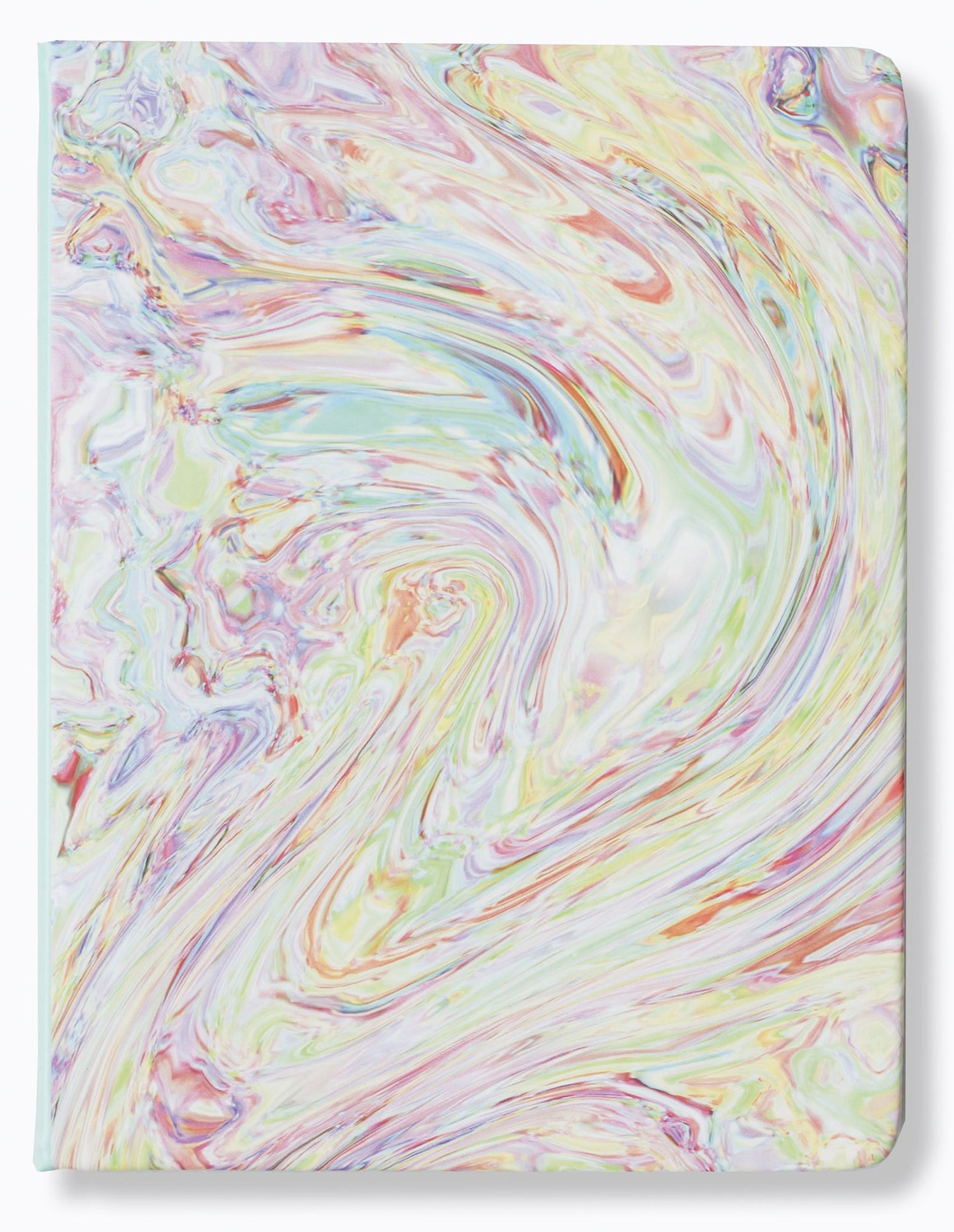 Ice Cream Swirl Medium Vegan Leather Sketchbook 7x9 Blank Pages