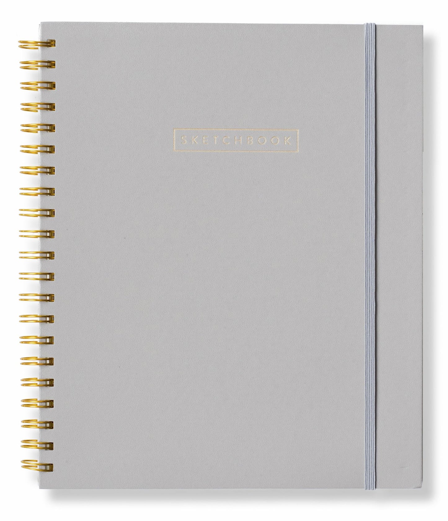 8x11 PU Leather Wire-O Sketchbook Grey 9x11 Blank