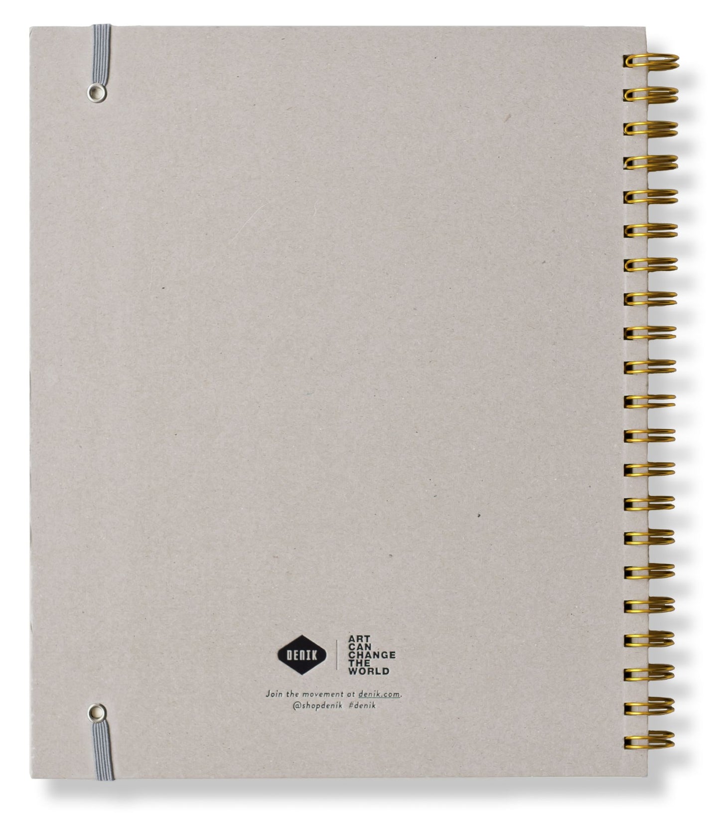 8x11 PU Leather Wire-O Sketchbook Grey 9x11 Blank