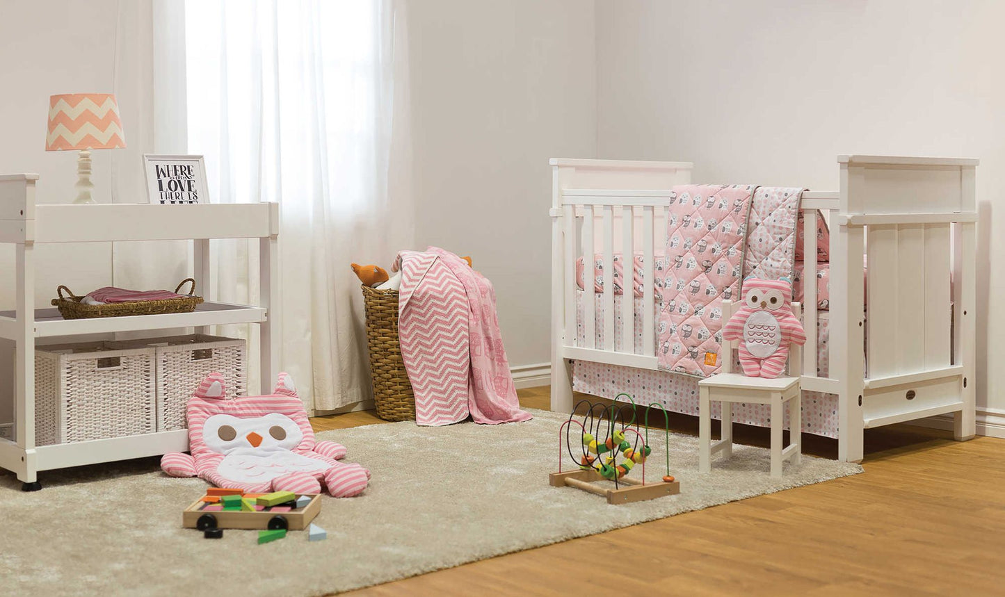Mod Knit Jacquard Blanket - Owl