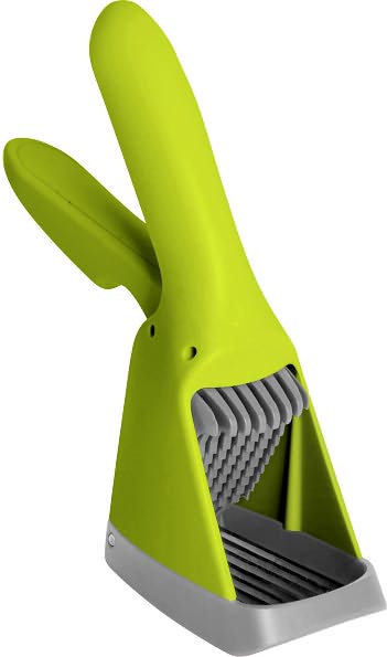 Boon, Inc. Slicer Hand-held Fruit and Vegetable Slicer, Green and Gray