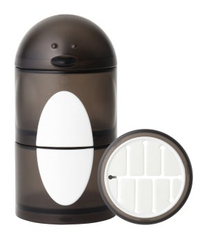 Boon, Inc. Penguin Snack Stack Container, Black and White
