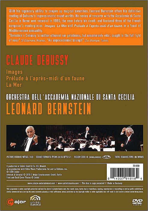 Leonard Bernstein/Acc. di Santa Cecilia: Debussy - Images/Prelude a l'apres-midi d'un faune/La Mer