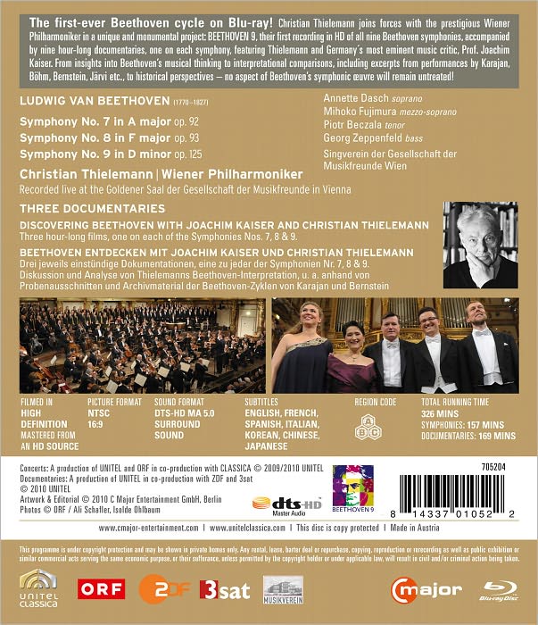 Christian Thielemann/Wiener Philharmoniker: Beethoven/Discovering Beethoven [3 Discs] [Blu-ray]