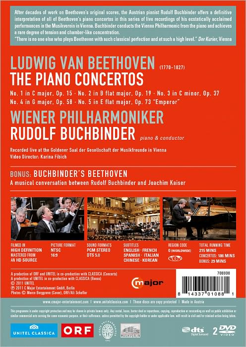 Rudolf Buchbinder/Wiener Philharmoniker: The Beethoven Piano Concertos [2 Discs]