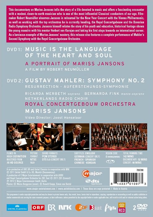 Music Is the Language of the Heart and Soul/Mariss Jansons: Mahler - Symphony No. 2 [2 Discs]