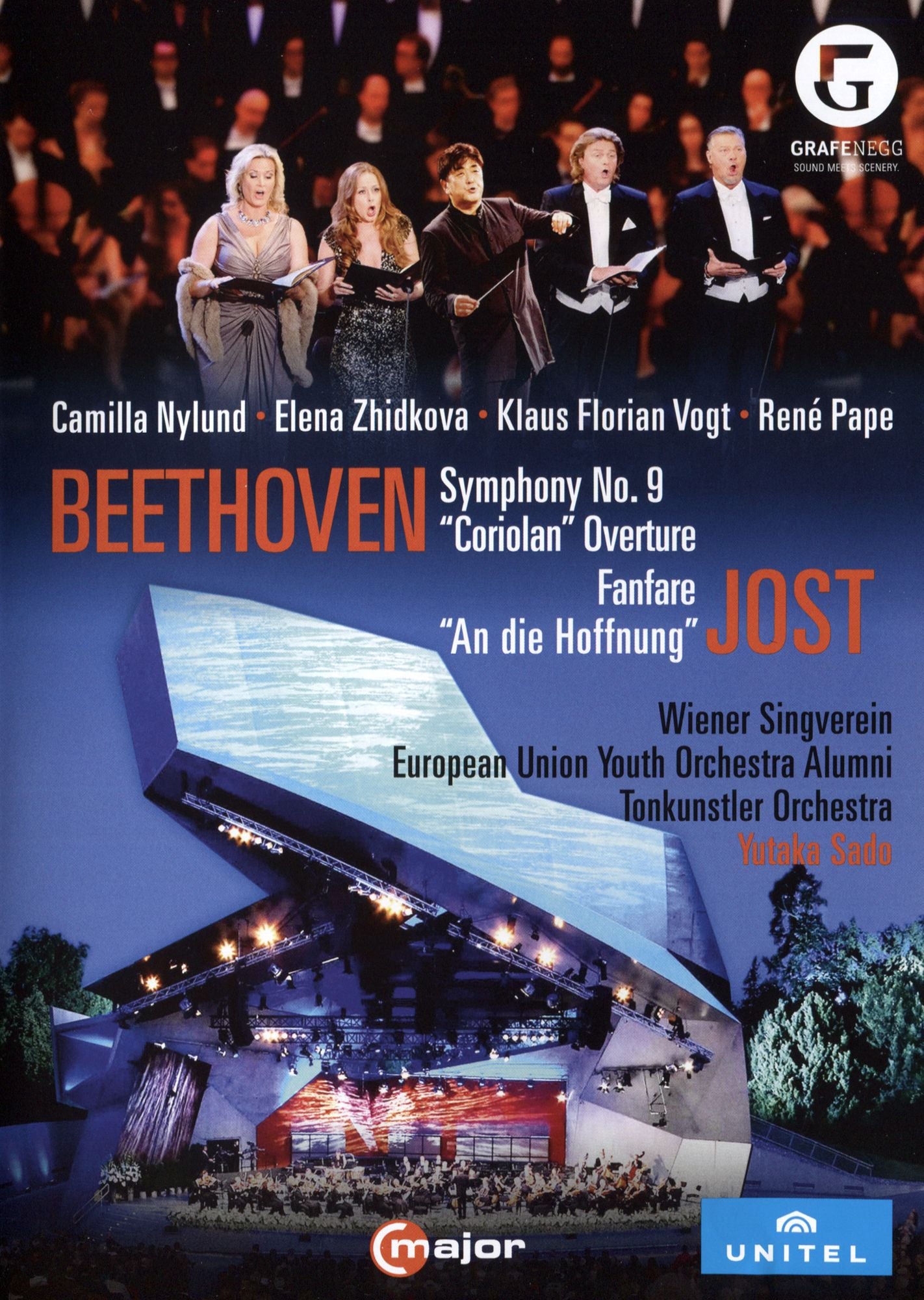 Beethoven: Symphony No. 9 And Coriolan Overture/jost: Fanfare - An Die Hoffnung