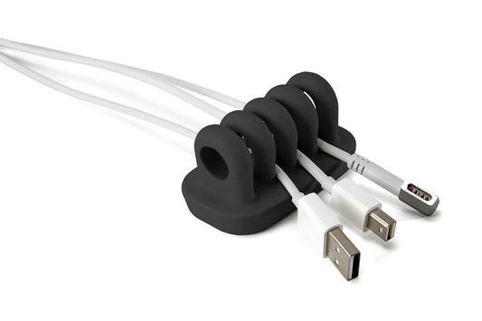Quirky Cordies Cable and Cord Management System - Charcoal