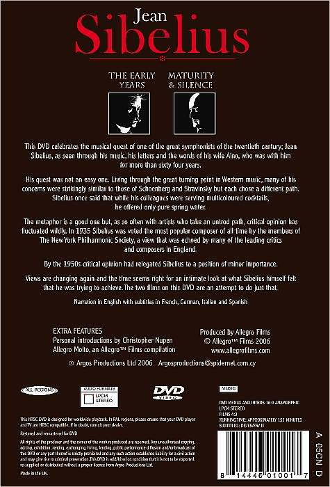 Sibelius: Early Years/Maturity & Silence