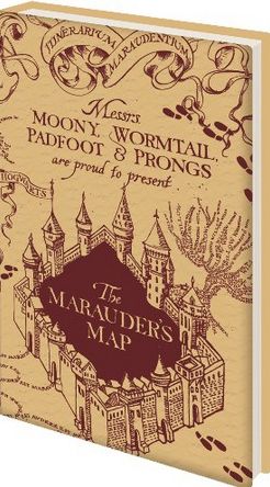Harry Potter Marauder's Map Bound Lined Journal 6x8