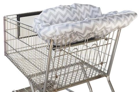 Shopping Cart Cover grey chevron