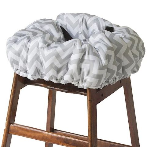 Shopping Cart Cover grey chevron