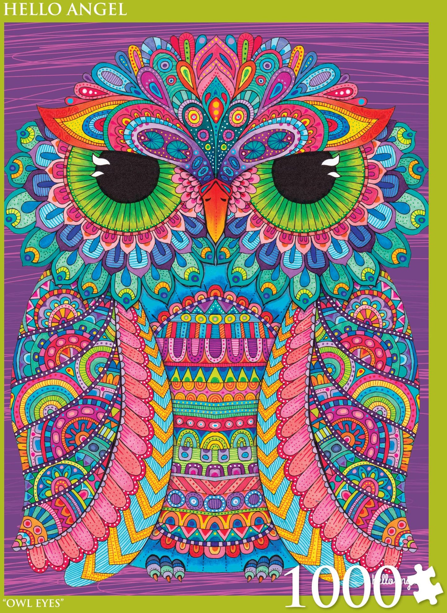 1000 Piece Puzzle Owl Eyes Hello Angel