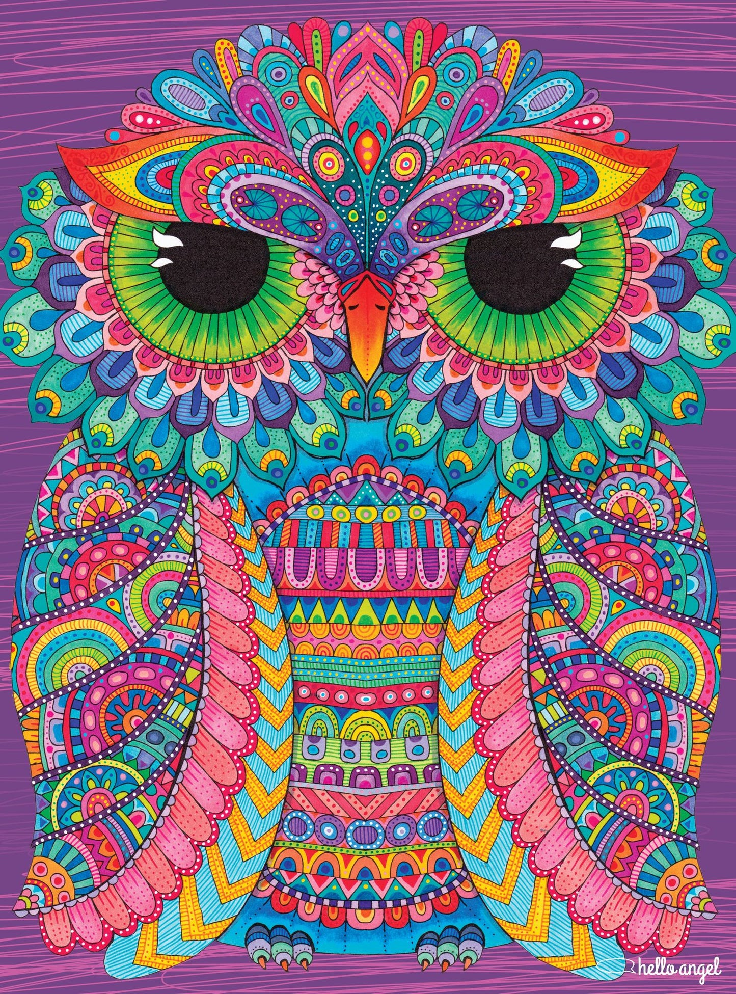 1000 Piece Puzzle Owl Eyes Hello Angel