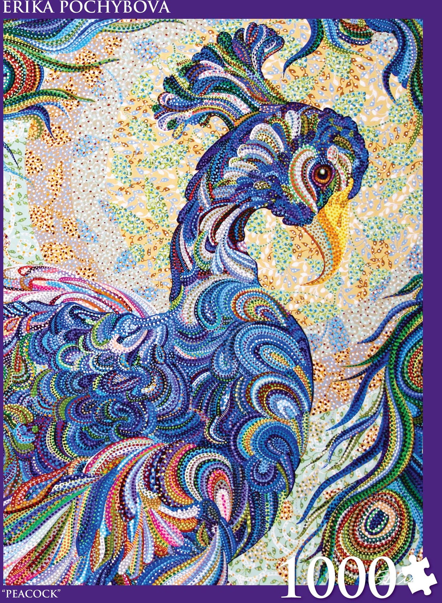 1000 Piece Puzzle Peacock Erika Pochybova
