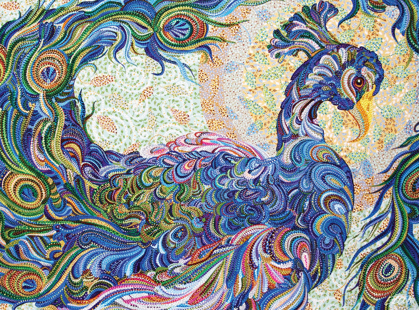 1000 Piece Puzzle Peacock Erika Pochybova