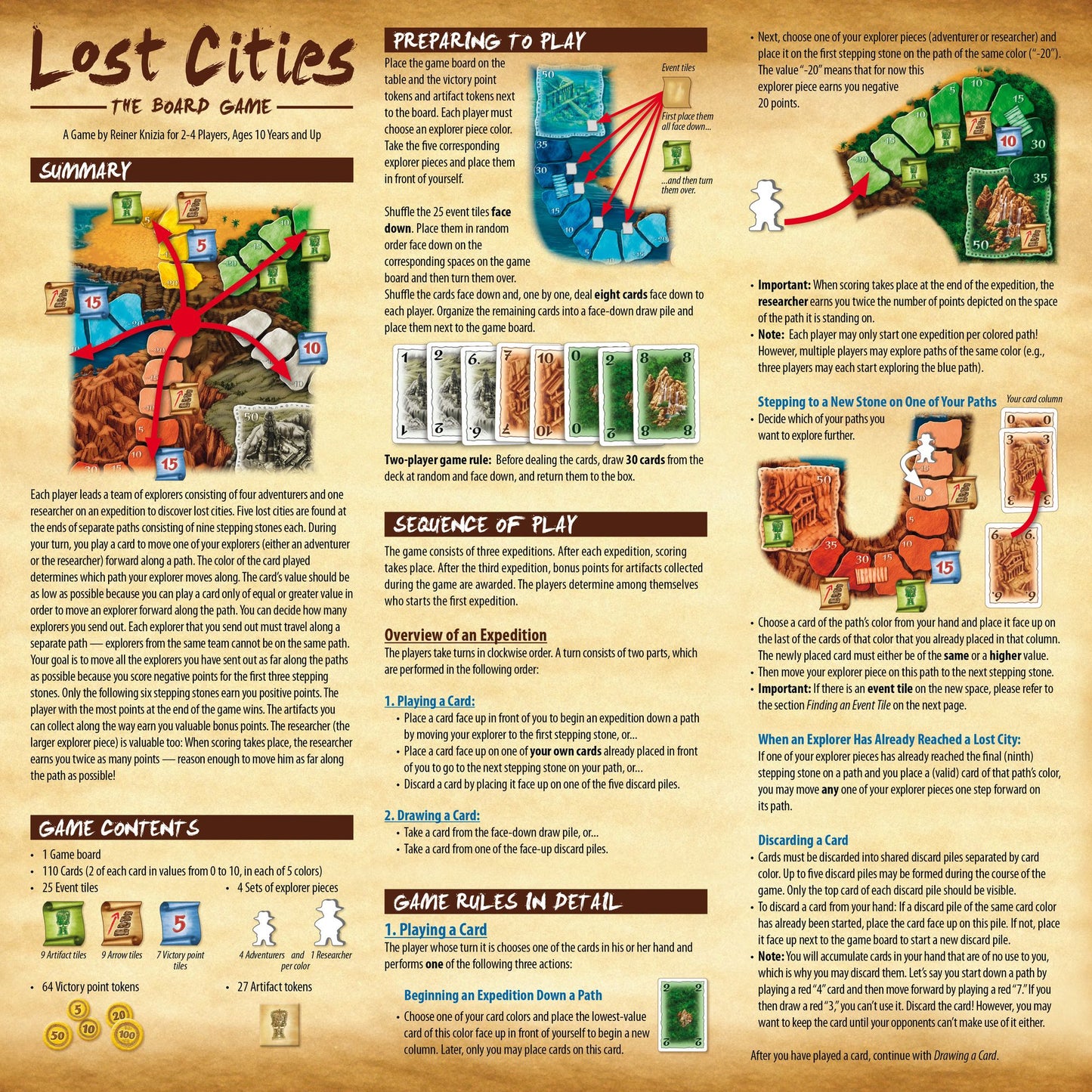 Lost Cities Board Game