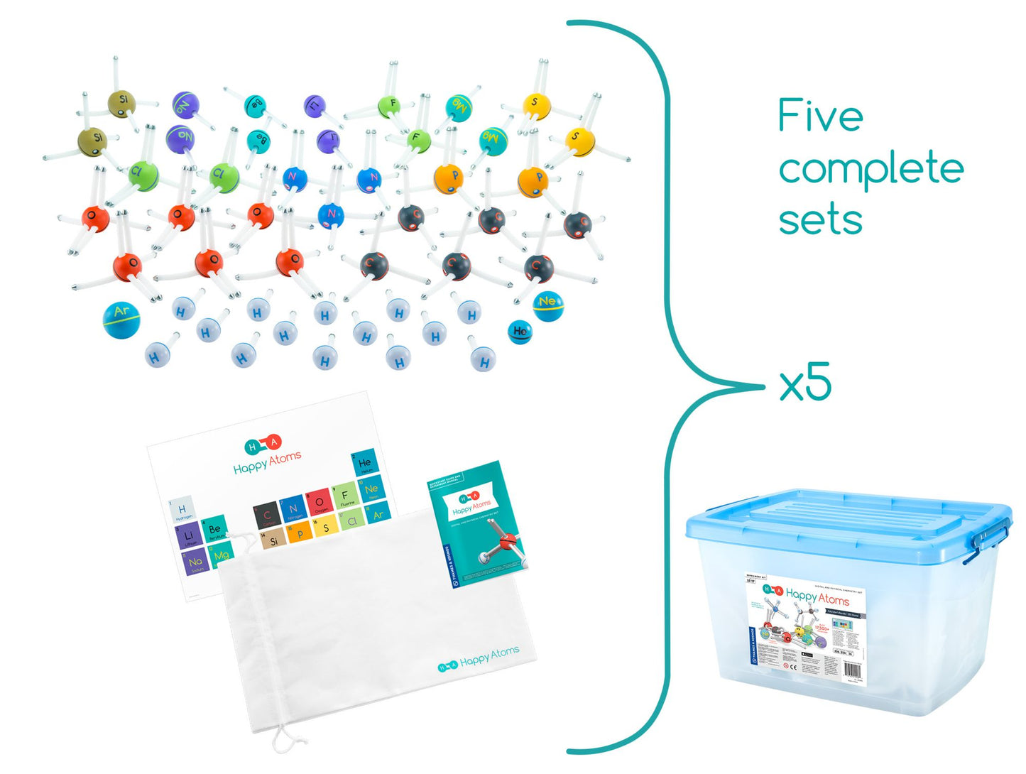Happy Atoms Educator's Bundle (250 Atoms)