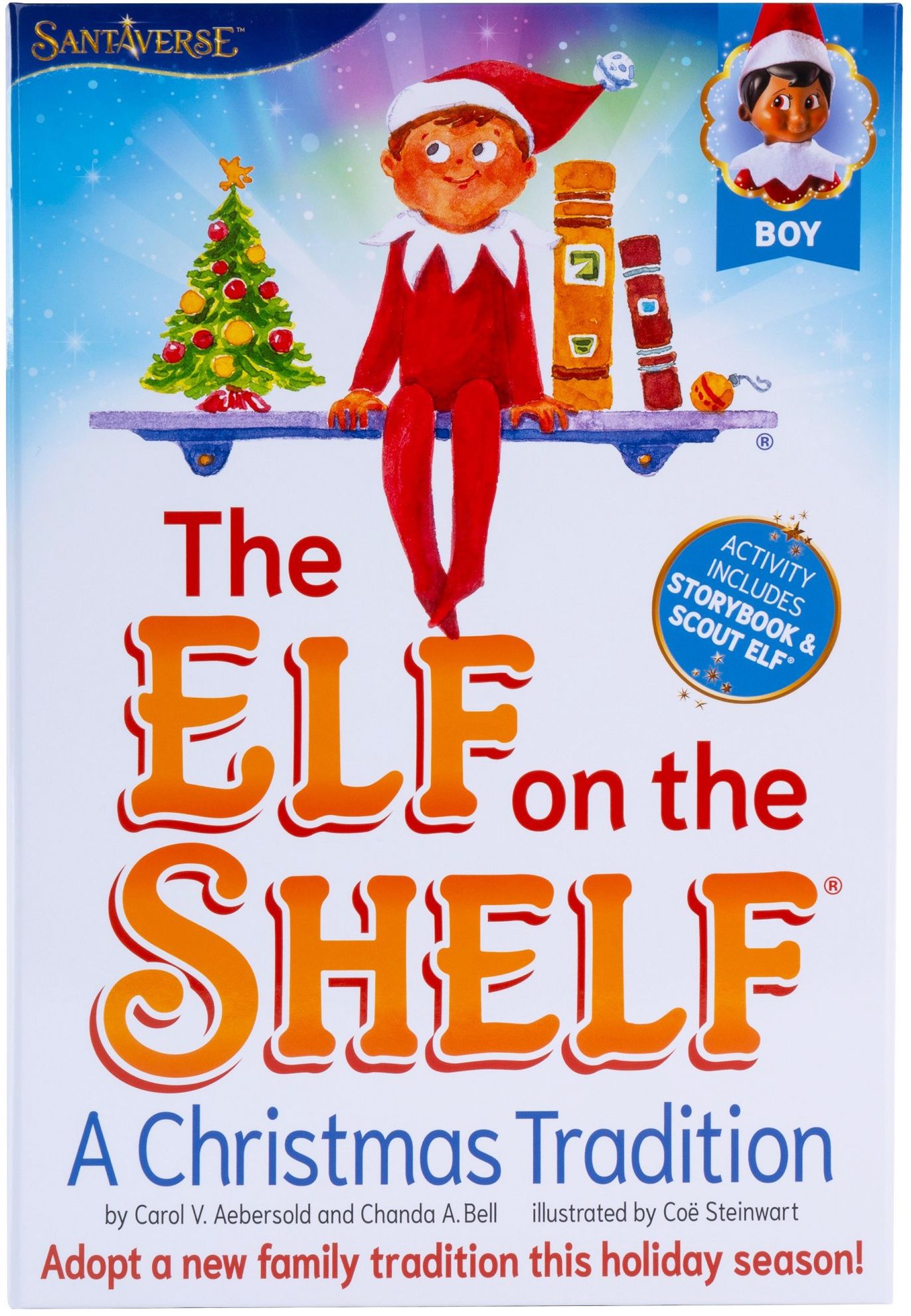 Elf on the Shelf: A Christmas Tradition (includes brown-eyed boy scout elf)