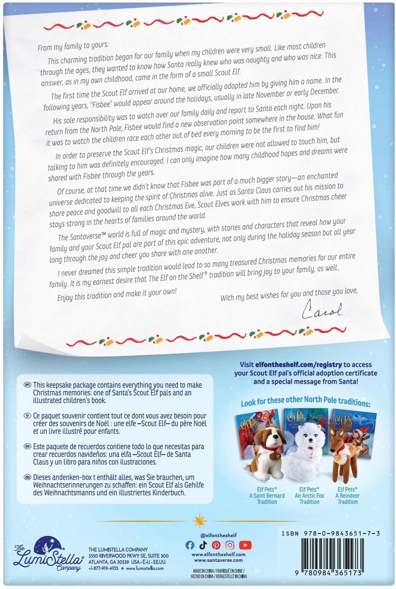 Elf on the Shelf: A Christmas Tradition (includes blue-eyed girl scout elf)