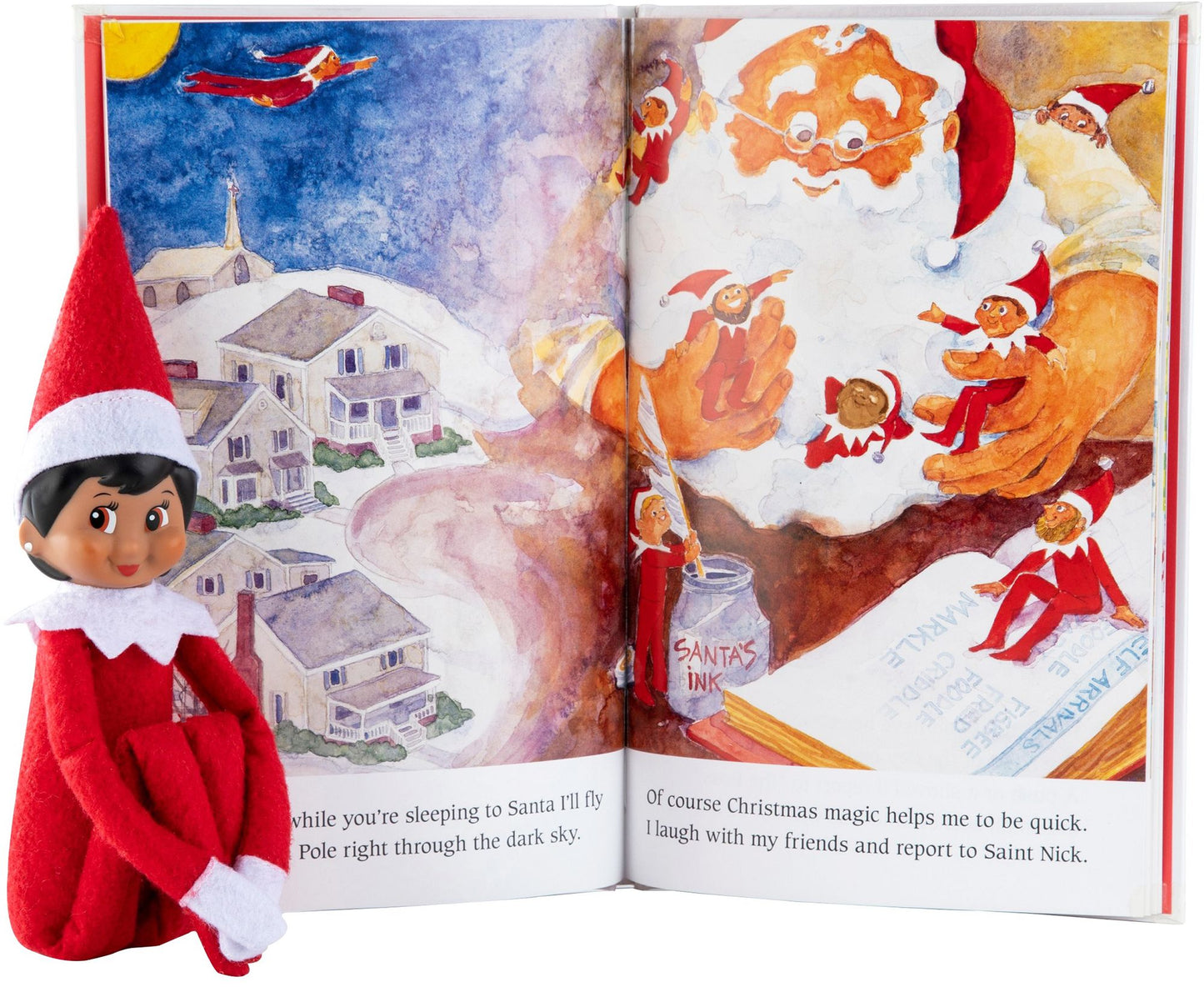 Elf on the Shelf: A Christmas Tradition (includes brown-eyed girl scout elf)
