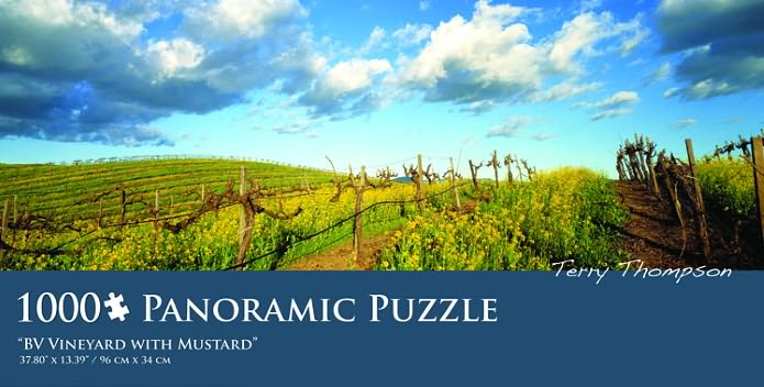 Bv Vineyard With Mustard -Thompson Panoramic 1,000 Pc